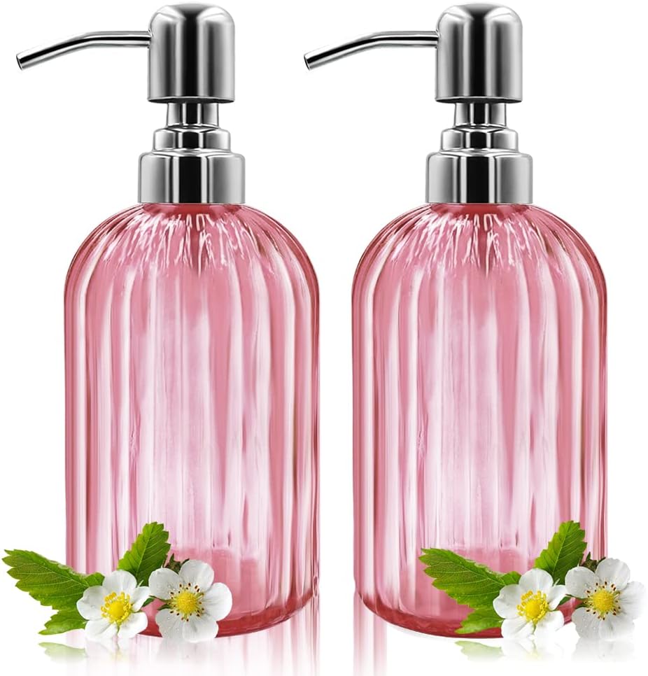 Soap Dispenser - 2 Pack 14 Oz Soap Dispensers with Pump