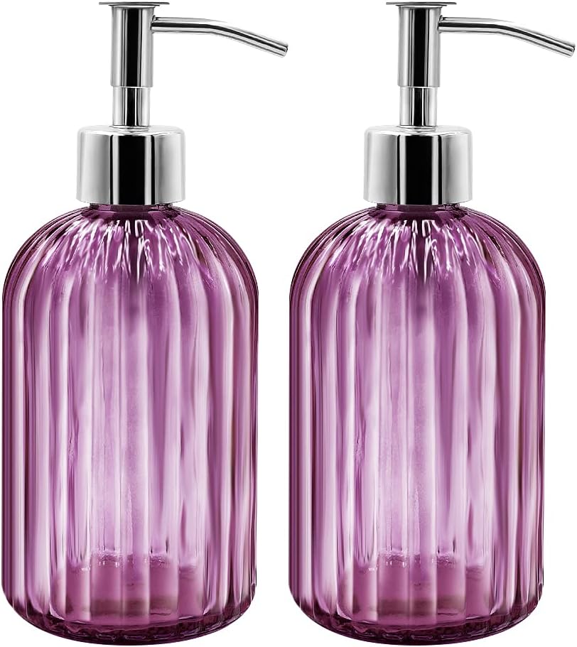 Soap Dispenser - 2 Pack 14 Oz Soap Dispensers with Pump