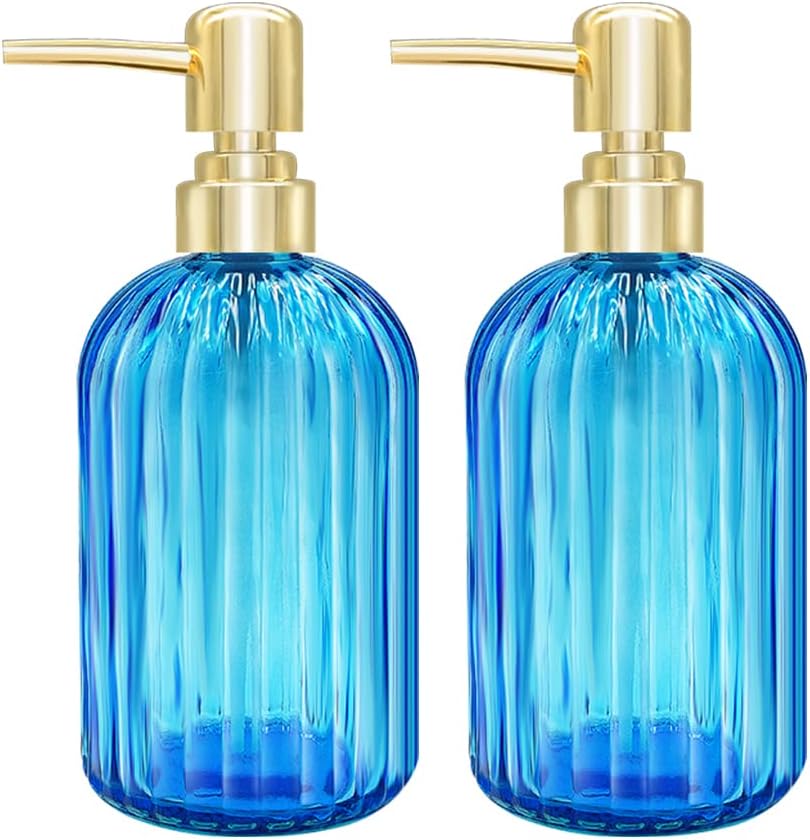 Soap Dispenser - 2 Pack 14 Oz Soap Dispensers with Pump