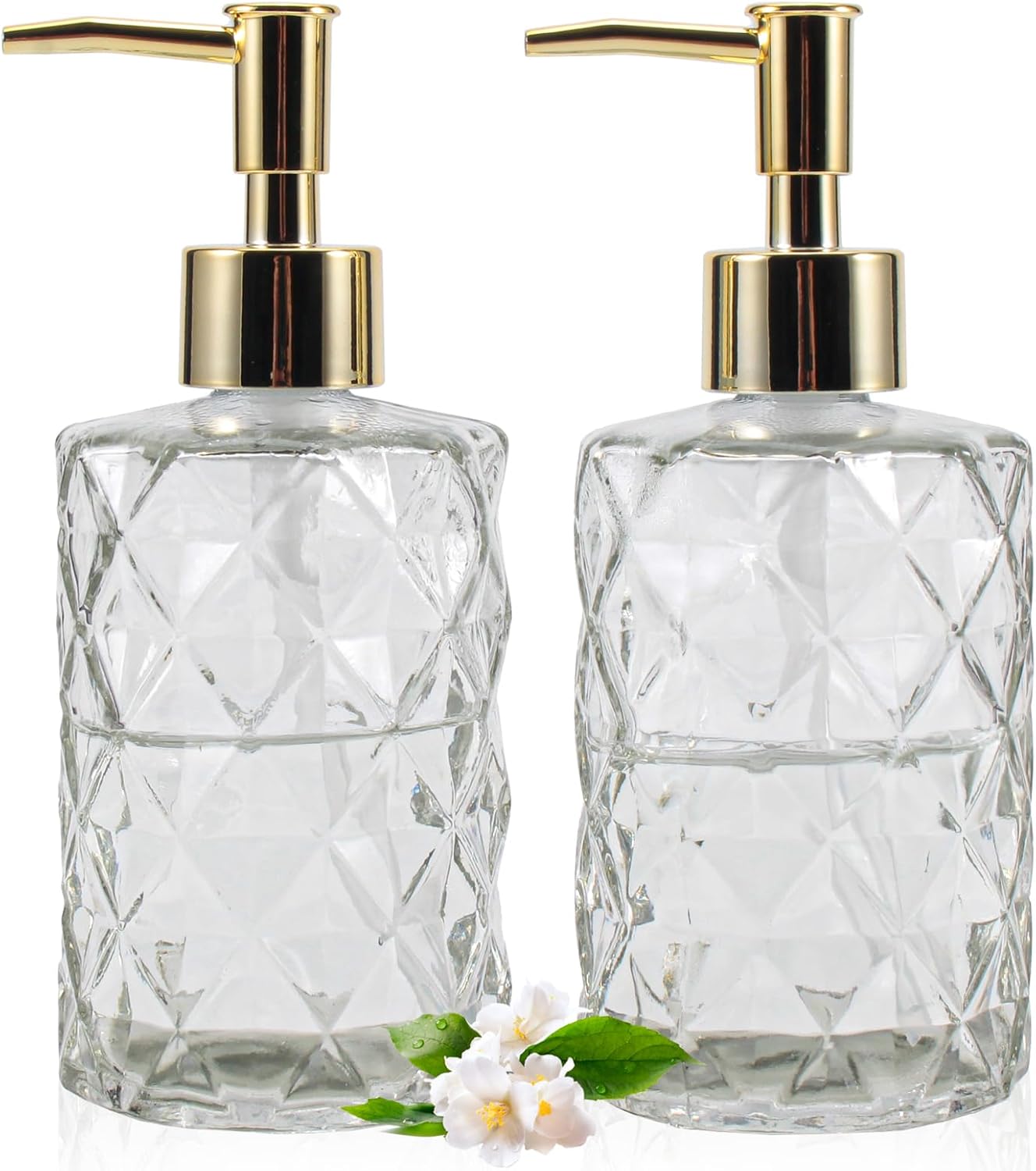 Gold Top -Soap and Lotion Dispenser Set