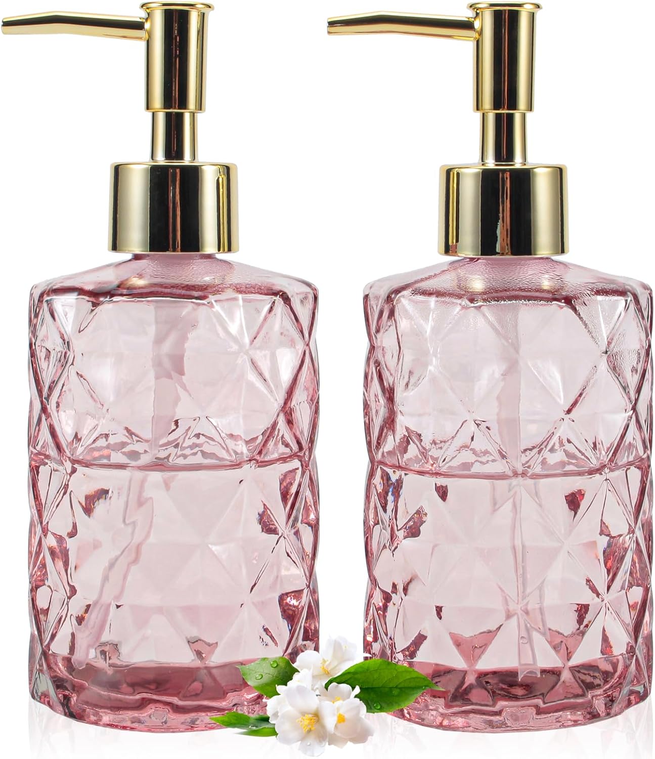 Gold Top -Soap and Lotion Dispenser Set