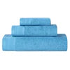 Honeycomb Textured Waffle Border Cotton 3 Piece Towel Set