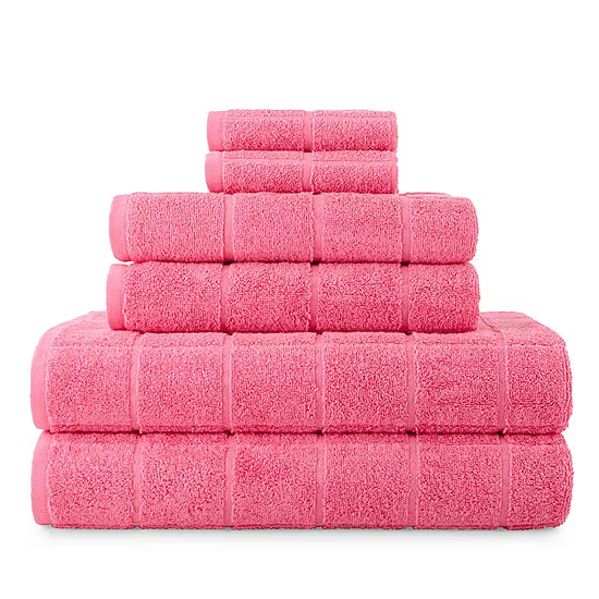 Cotton Terry 6 Piece Towel Set