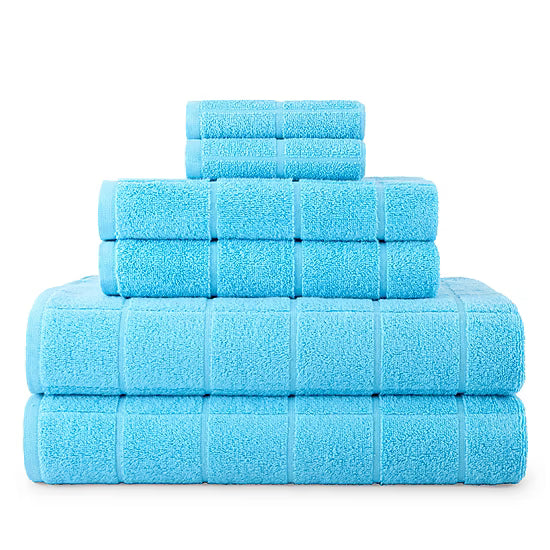 Cotton Terry 6 Piece Towel Set