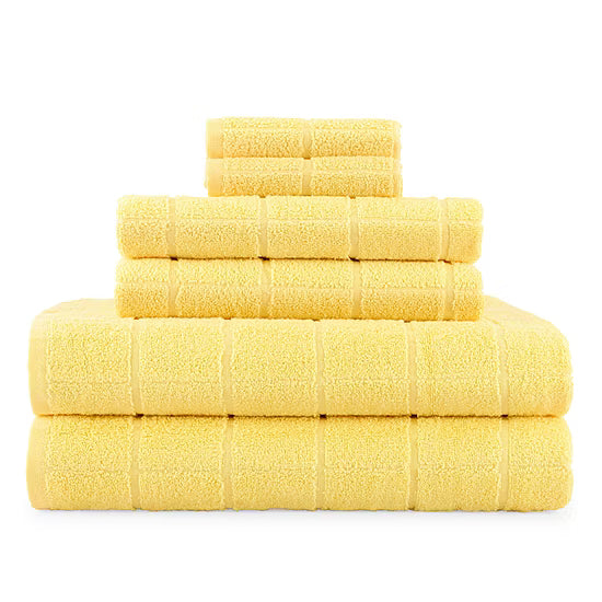 Cotton Terry 6 Piece Towel Set