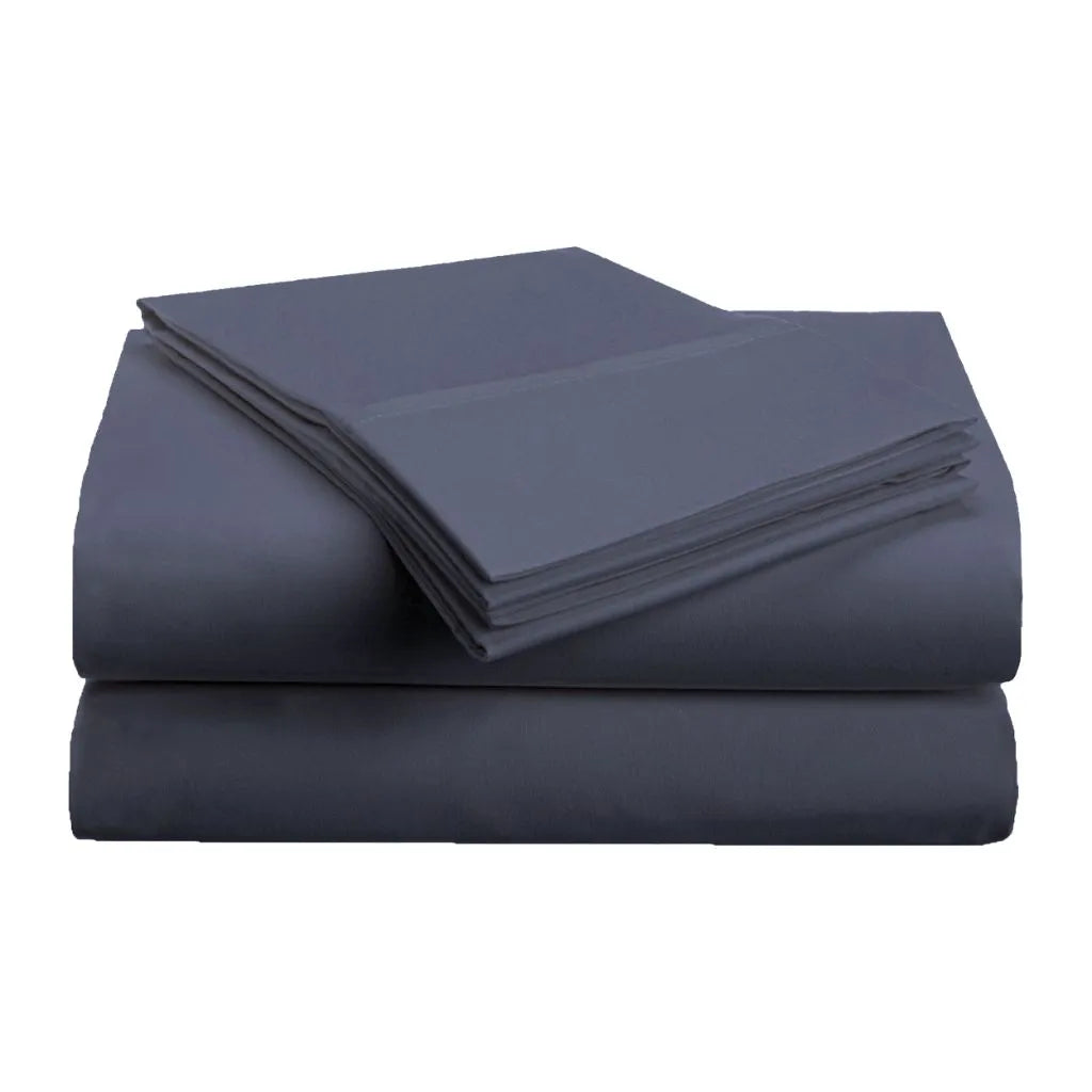 King Size-1500 Series Microfiber Deep Pocket Solid Bed Sheet Set