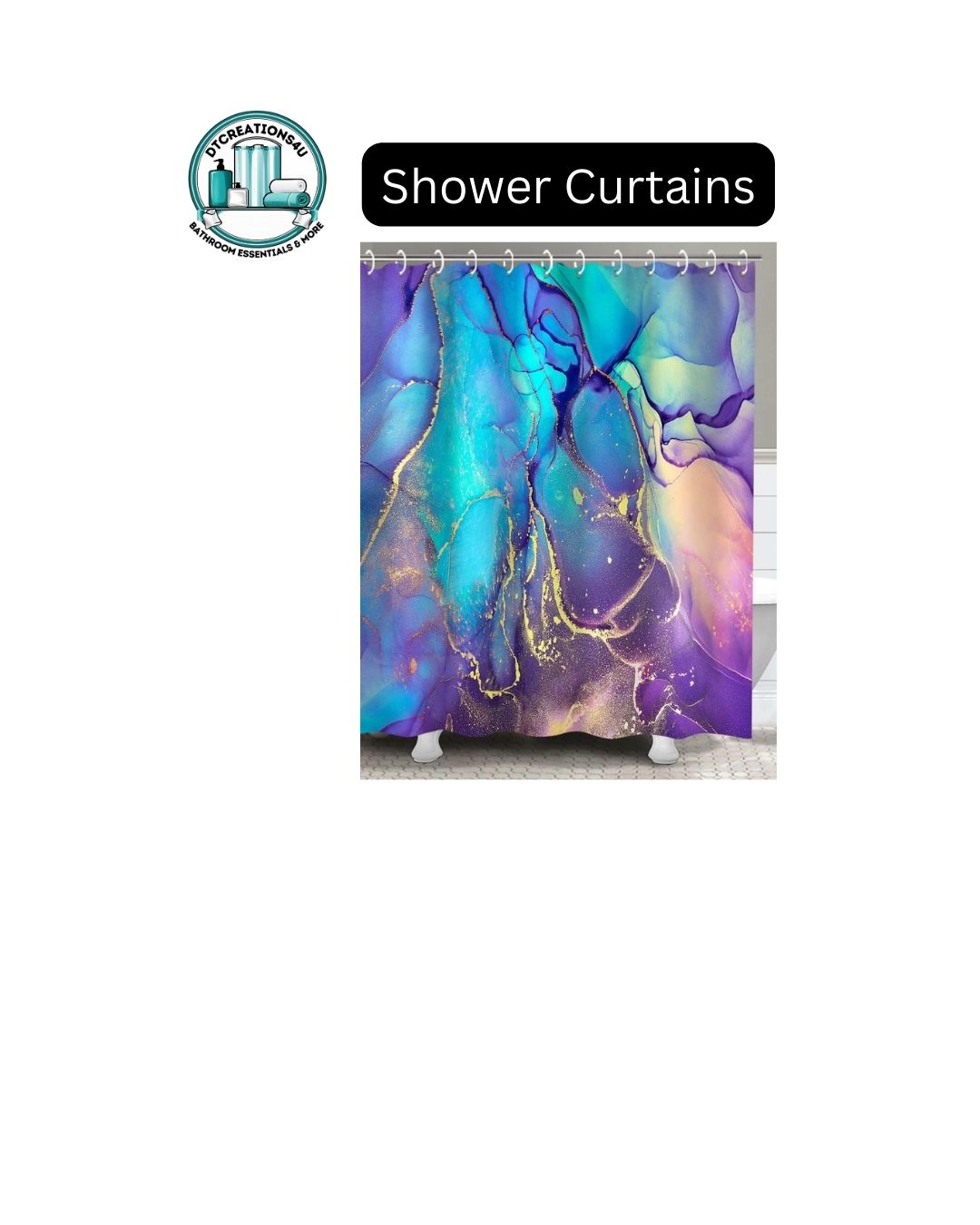Shower Curtains (Multiple Designs/Colors Available)