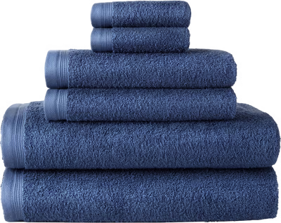 Super Absorbent Cotton 6 Piece Bath Towel Set