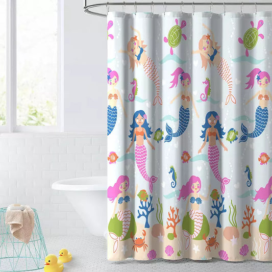Mermaid Shower Curtain 72 x 72