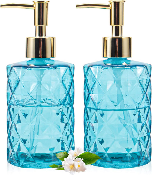 Gold Top -Soap and Lotion Dispenser Set