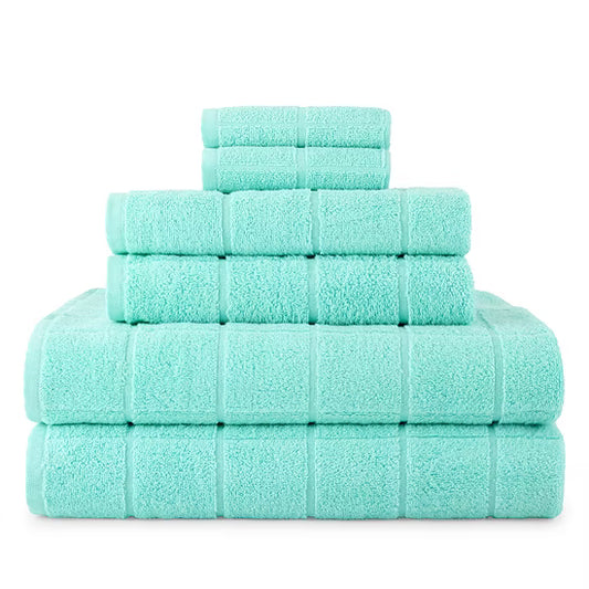 Cotton Terry 6 Piece Towel Set