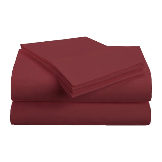 Queen Size-1500 Series Microfiber Deep Pocket Solid Bed Sheet Set
